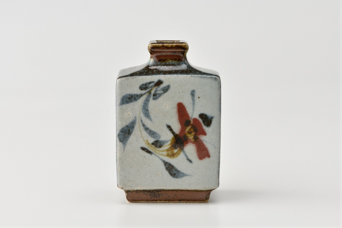 花紋扁壺 【河井武一】 | 商品詳細 | WABSC